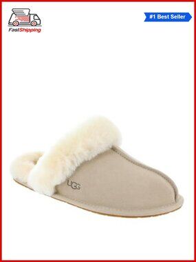 ✨ UGG Scuffette II Slippers Suede Sheepskin Moc Toe Slip On